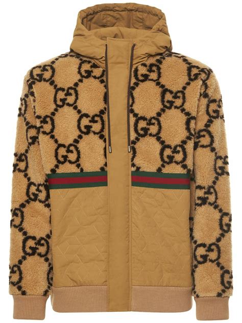 gucci jacquard trim hoodie